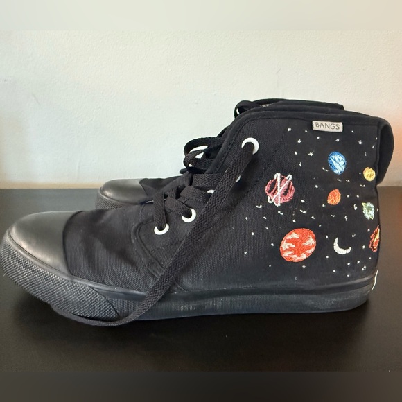BANGS Universe Black Canvas Sneakers Men’s 7.5 / Women’s 9 - Picture 3 of 7